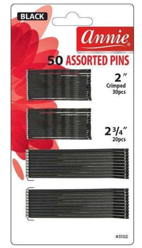 Annie 50Pc Assort Pins 2" And 2 3/4"