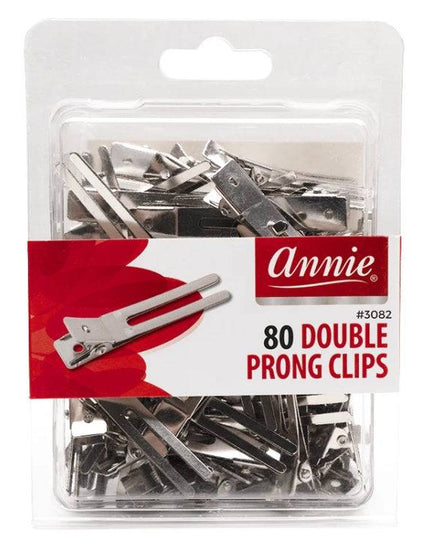 Annie 80Pc Double Prong Clips