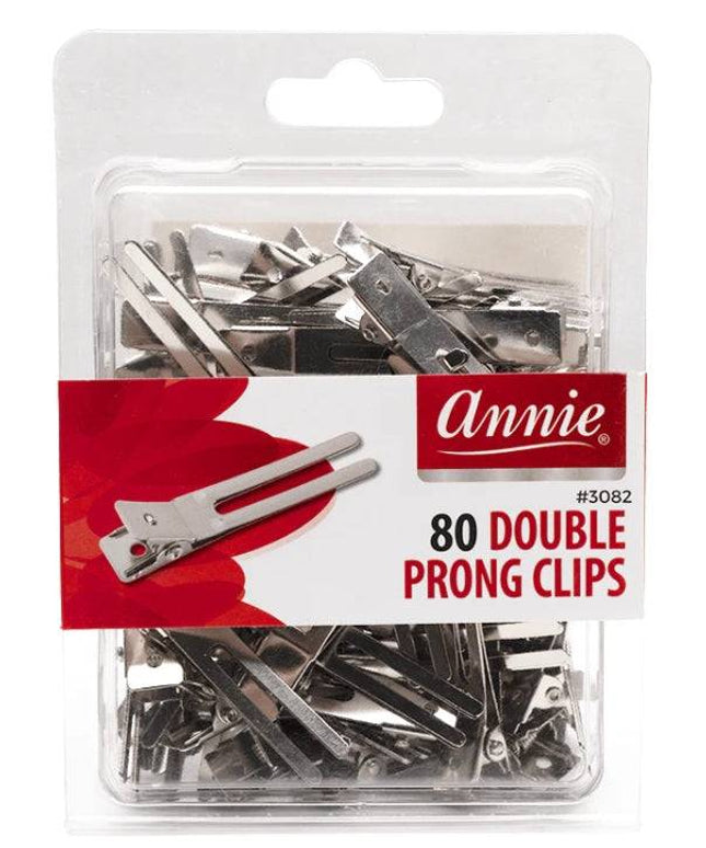 Annie 80Pc Double Prong Clips