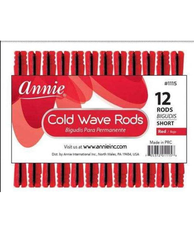 Annie Cold Wave Rods Short 12Pc Red