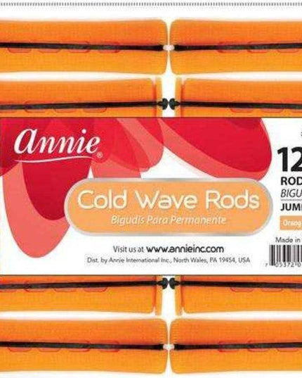 Annie Jumbo Cold Wave Rods 12Pc Orange