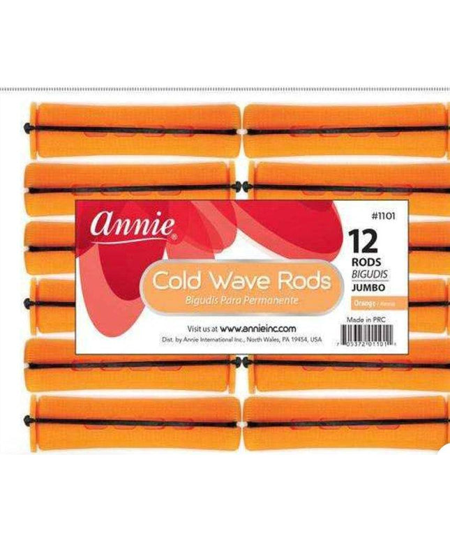 Annie Jumbo Cold Wave Rods 12Pc Orange
