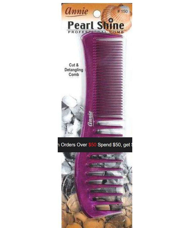 Annie Pearl Shine Cut & Detangler Comb