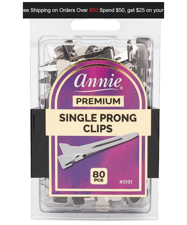Annie Premium 80Pc Single Prong Clips