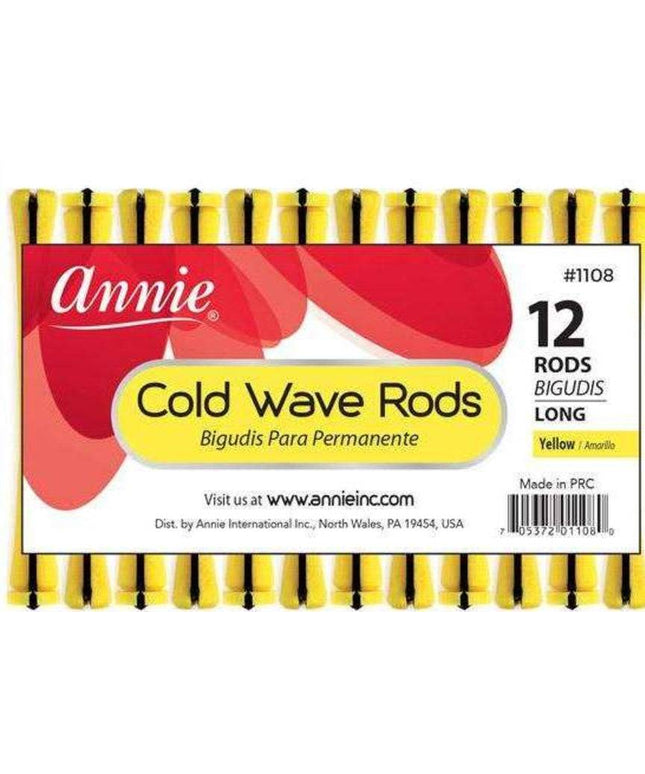 Annie Long Cold Wave Rods 12Pc Yellow