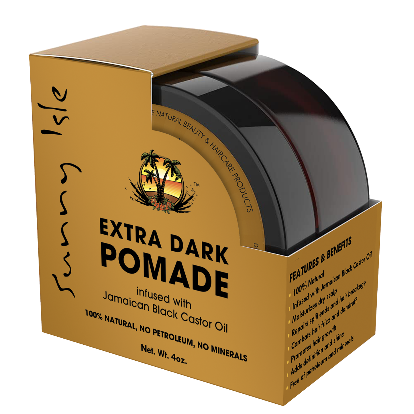 Sunny Isle- Extra Dark Hair Food Pomade