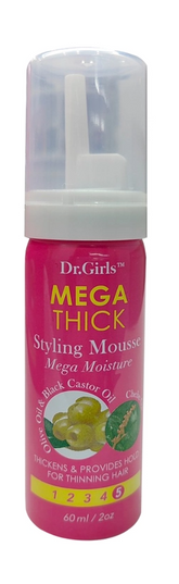 Dr.Girls Styling Mousse 2oz - Mega Thick - Chebe (PINK)