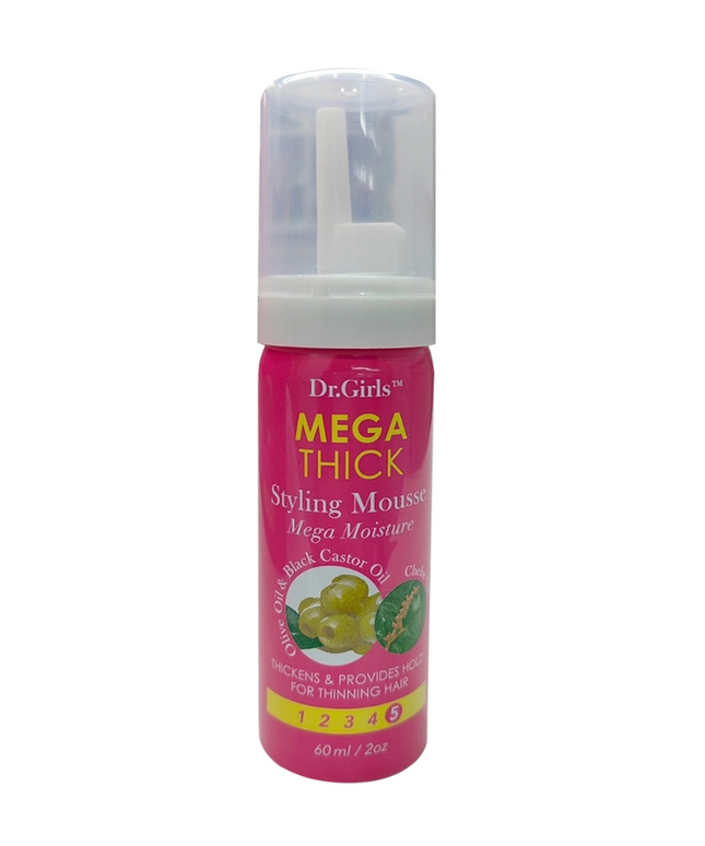 Dr.Girls Styling Mousse 2oz - Mega Thick - Chebe (PINK)
