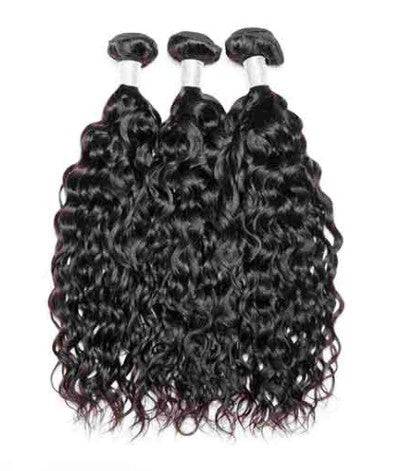 9A Virgin Hair Natural Color Water Wave Bundles 100% Human Hair