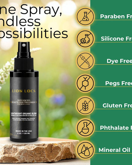 Lion Locs Advanced Rosewater - VEGAN