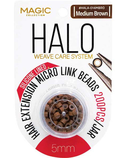 HALO SILICONE LINED MICRO LINK BEADS 5MM 200PCS JAR ASSORT