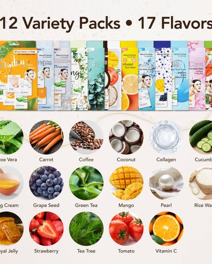 Saplaya - K Beauty Superfood Face Mask Sheet 6 PK