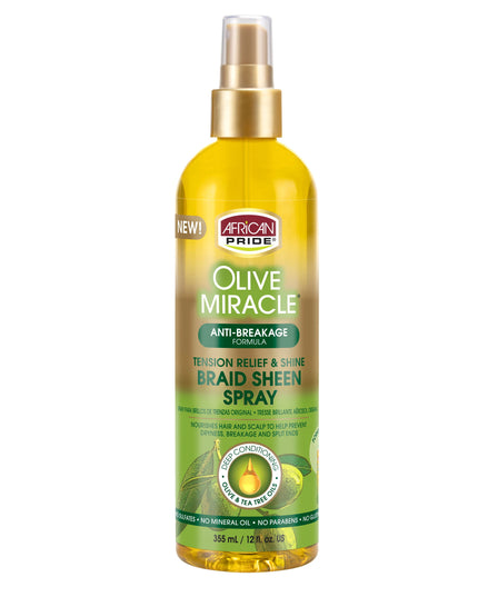 African Pride Olive Miracle Braid Sheen 12oz