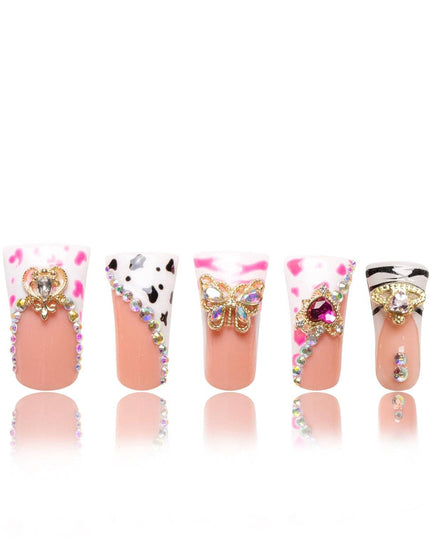 LOVFUL Rolling Luxe Handmade Reusable Full Cover Press on Nails H144