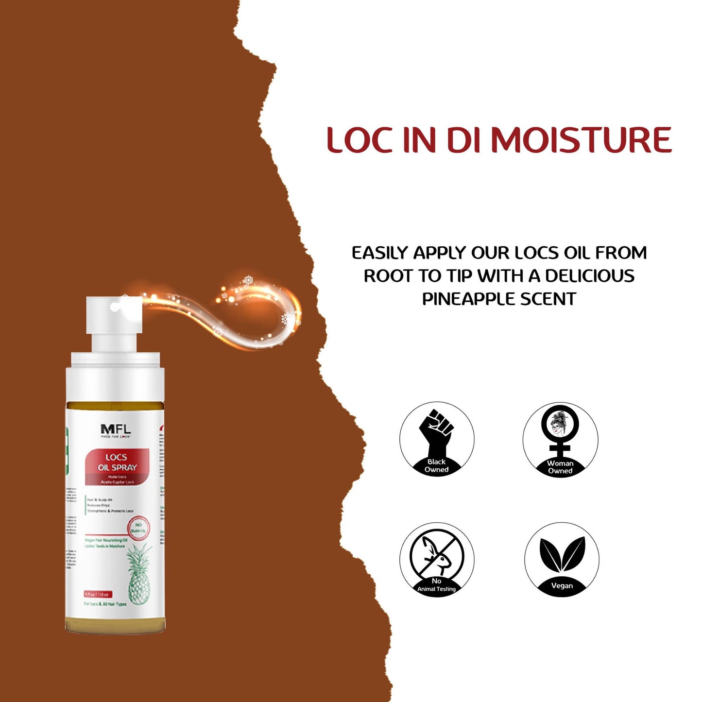 MFL Locs Vegan Oil Spray 4 oz