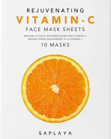 Saplaya - K-Beauty Vitamin-C 10pc Face Mask Pack