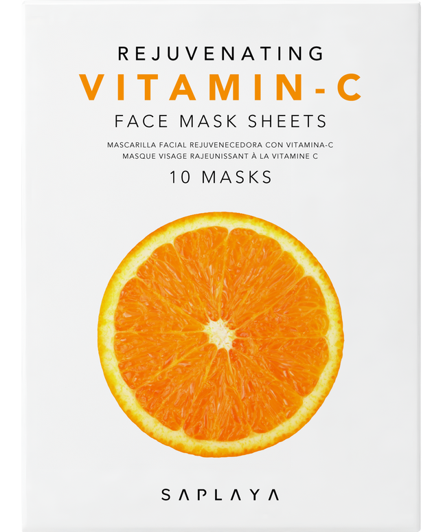 Saplaya - K-Beauty Vitamin-C 10pc Face Mask Pack