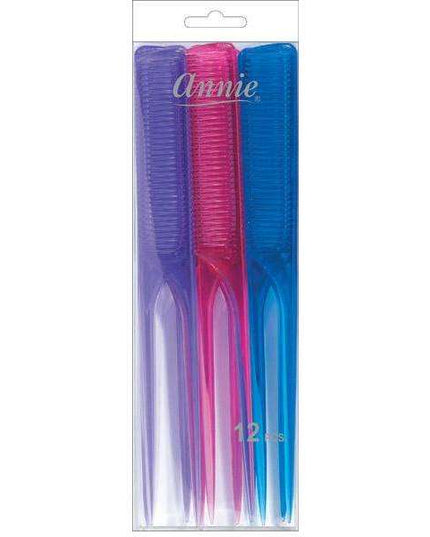 Annie Rat Tail Section Comb Assort Color