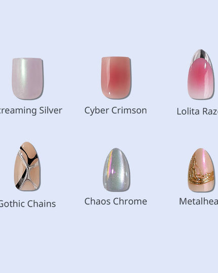32pcs Short Almond Press On Nails