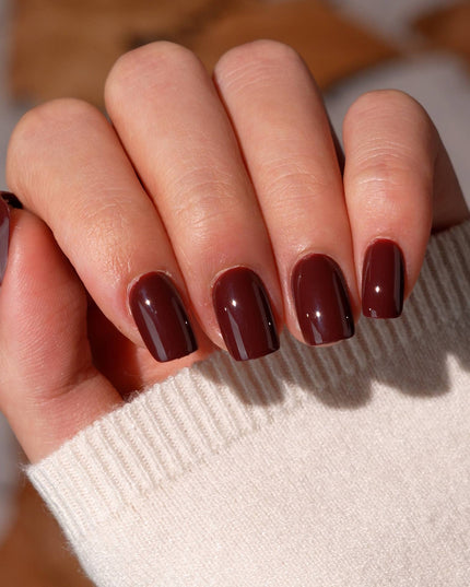 Short Square White Plain Nails - Natural Nude Press On Nails