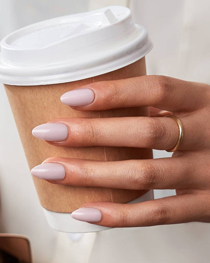 Short Square White Plain Nails - Natural Nude Press On Nails