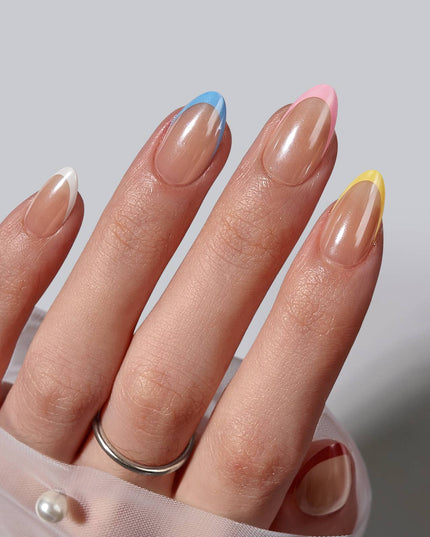 3D French Tip Press On Nails Bulk-BTARTBOX Spring