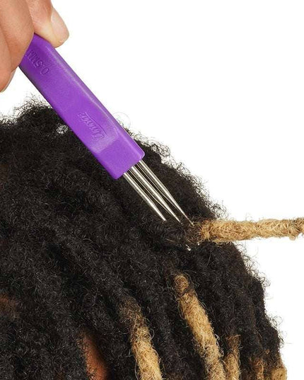 Annie Dreadlocks Crotchet Needle, 3-Hook (0.5mm) with Pik