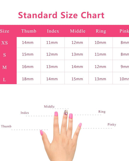 LOVFUL Gothic Romance Handmade Reusable Full Cover Press on Nails H333