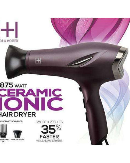 Hot & Hotter 1875 Watt Ceramic Ionic Hair Dryer