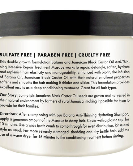 Sunny Isle Batana Anti-Thinning Intensive Repair Masque 16oz