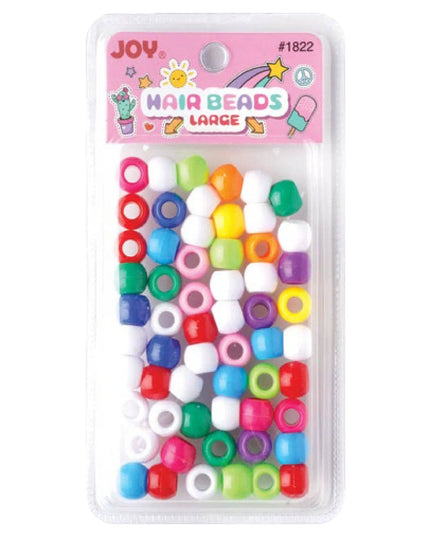 Joy Large Hair Beads 60Ct Solid Asst Color