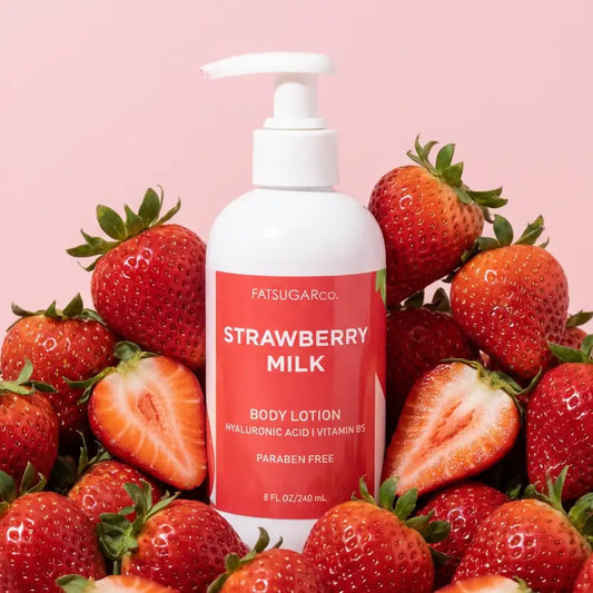 Fatsugar Co- Strawberry Milk Body Lotion 8oz