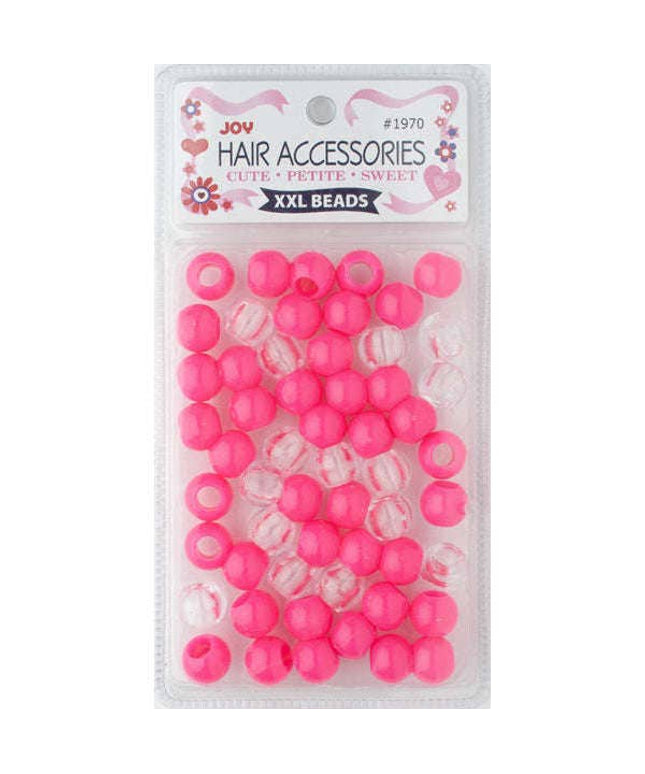Joy Round Plastic Beads XX-Large Neon Pink