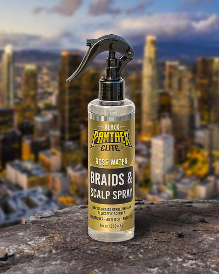 Black Panther Rosewater Braid and Scalp Spray 8oz