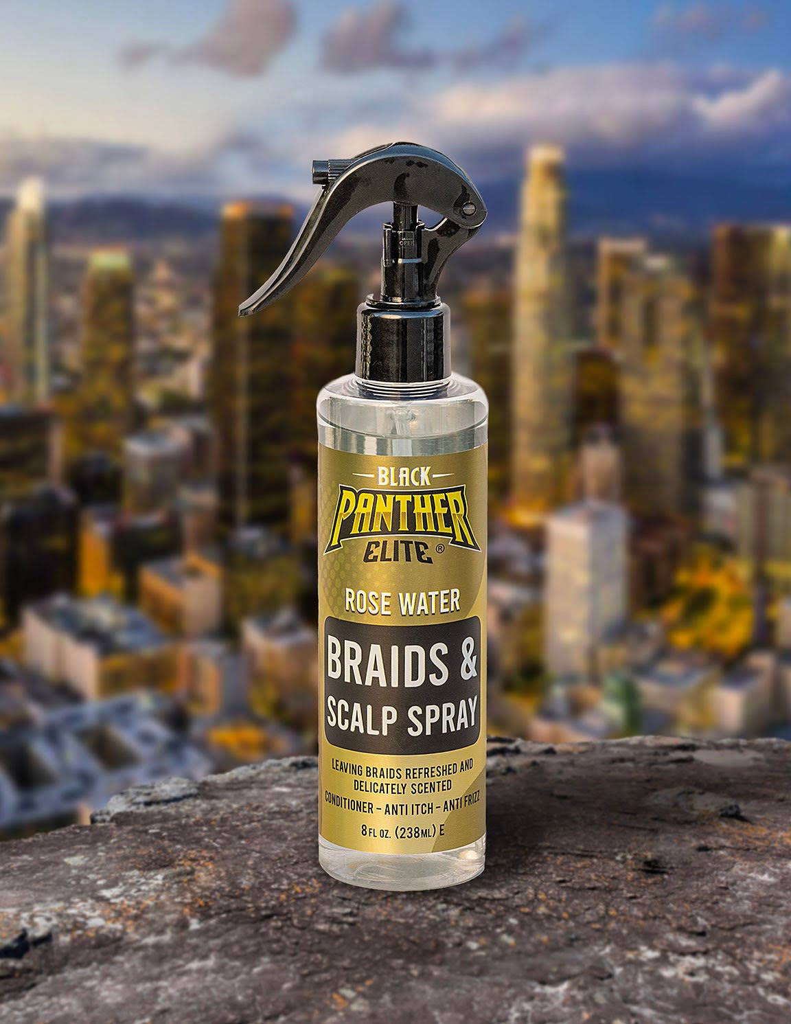 Black Panther Rosewater Braid and Scalp Spray 8oz