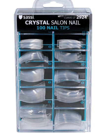 Sassi Crystal 100 Salon Curve-LT Nail Tip #2924