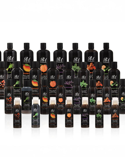 100% Liquid African Black Soap, Unscented - 8oz