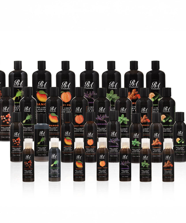 100% Liquid African Black Soap, Lavender - 8oz