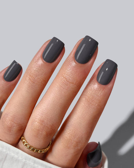 Leopard French Press On Nails | Short Almond Square Brown