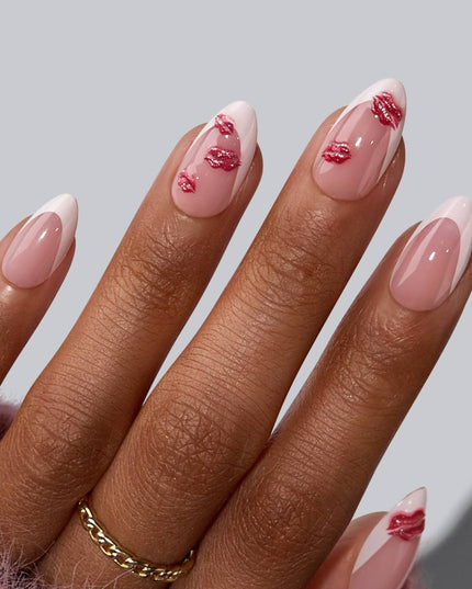 French Tip Press On Nails Bulk- Short Square Elegant Spring