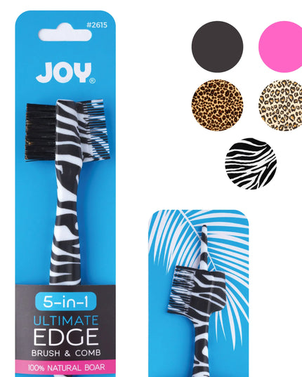 Joy 5 in 1 Edge Brush Boar Bristle Asst.
