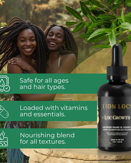 Lion Locs Loc Growth & Scalp Relaxation Oil - VEGAN