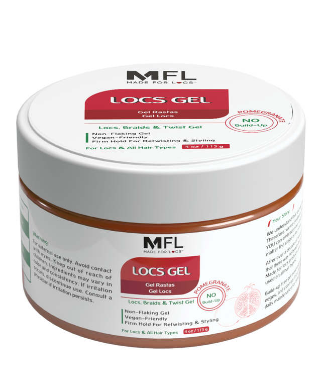 Locs, Braids & Retwisting Firm Hold Gel | 4 oz