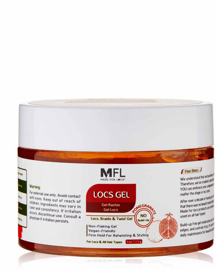 Locs, Braids & Retwisting Firm Hold Gel | 4 oz