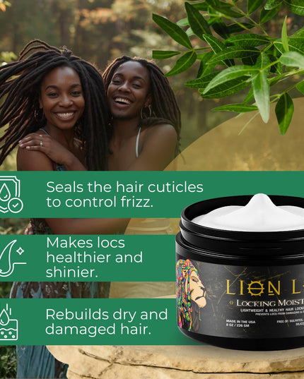 Lion Locs Firm Hold Locking Moisturizer Gel / Cream - VEGAN