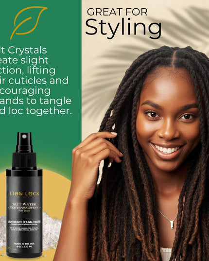 Lion Locs Salt Water Tightening Spray - VEGAN