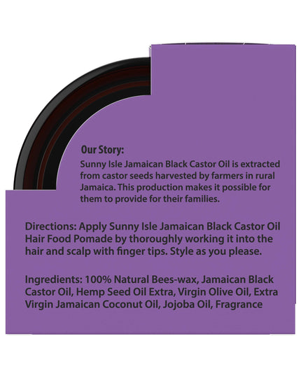 Sunny Isle Lavender Jamaican Black Castor Oil Hair Food Pomade