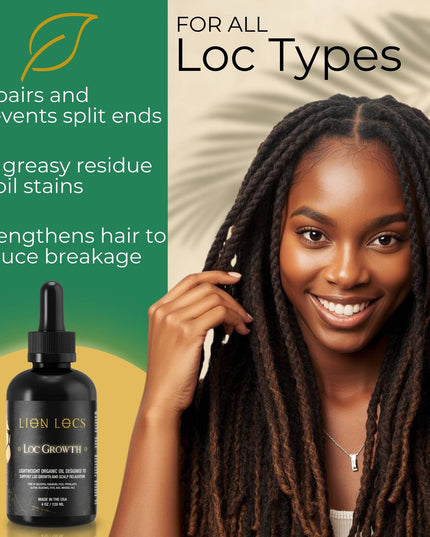 Lion Locs Loc Growth & Scalp Relaxation Oil - VEGAN