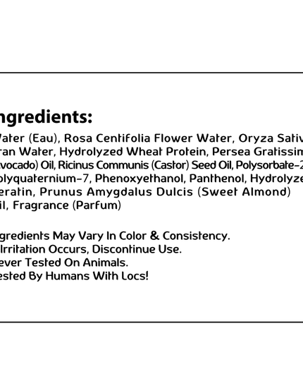 Locs Rose-Water Refresher Spray | 8 oz