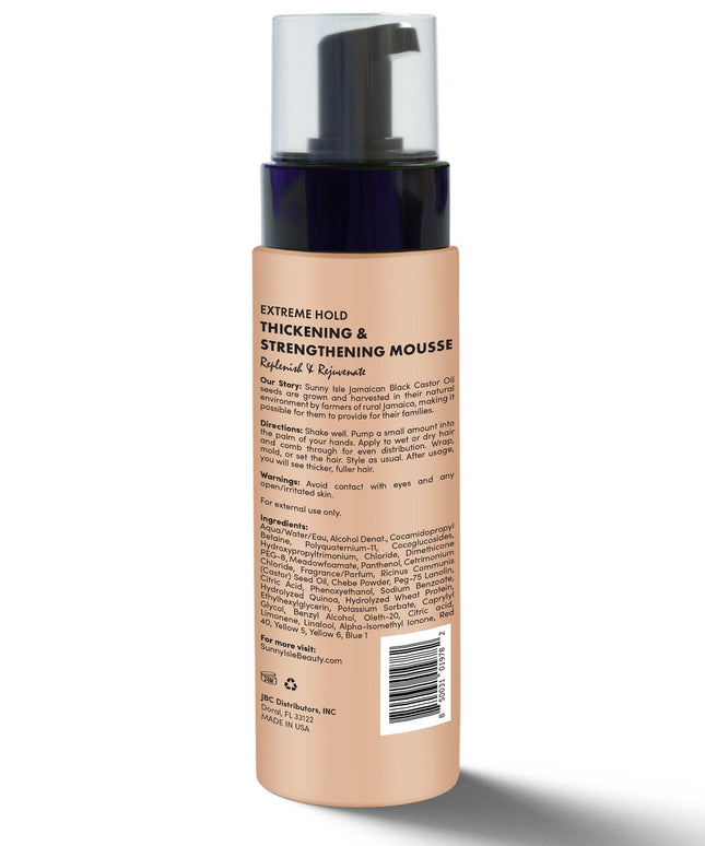Sunny Isle Pure Chebe Extreme Hold Thickening & Strengthening Mousse 8oz